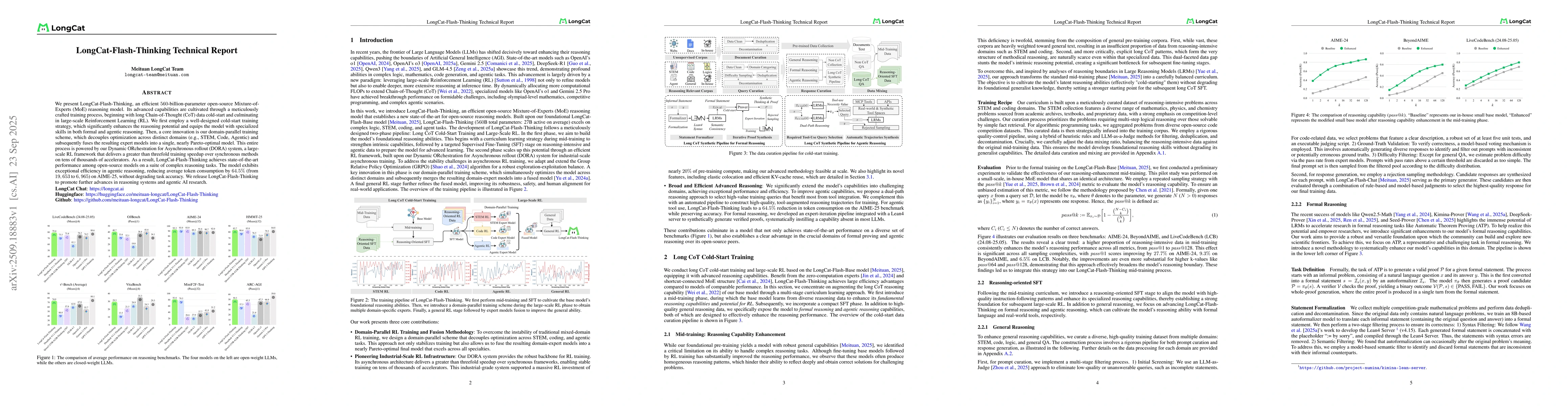 Thumbnail for LongCat-Flash-Thinking Technical Report