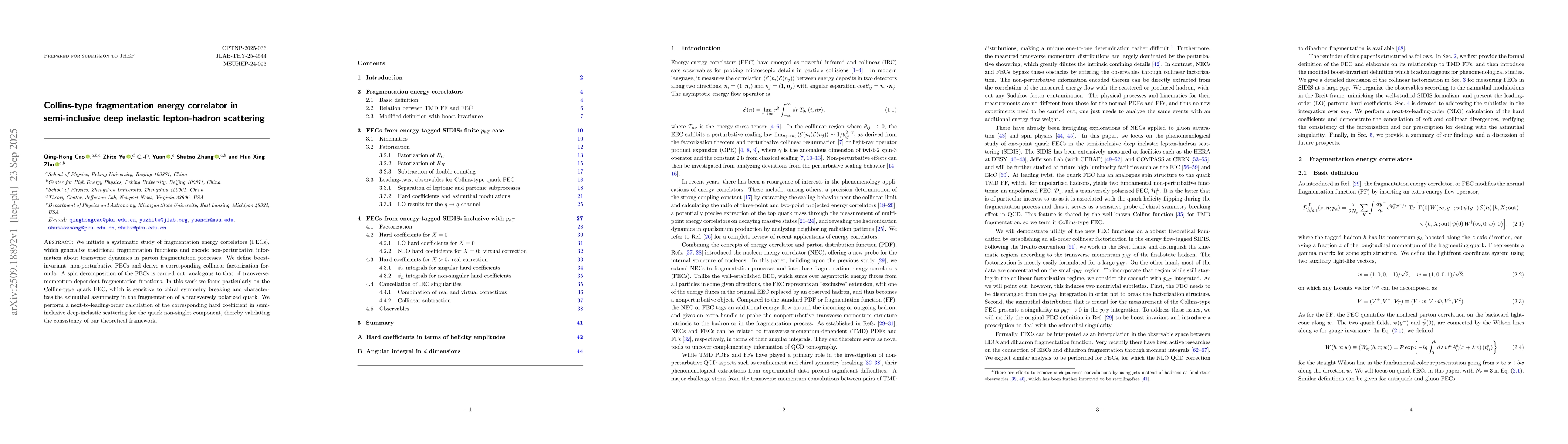 Thumbnail for Collins-type fragmentation energy correlator in semi-inclusive deep
  inelastic lepton-hadron scattering