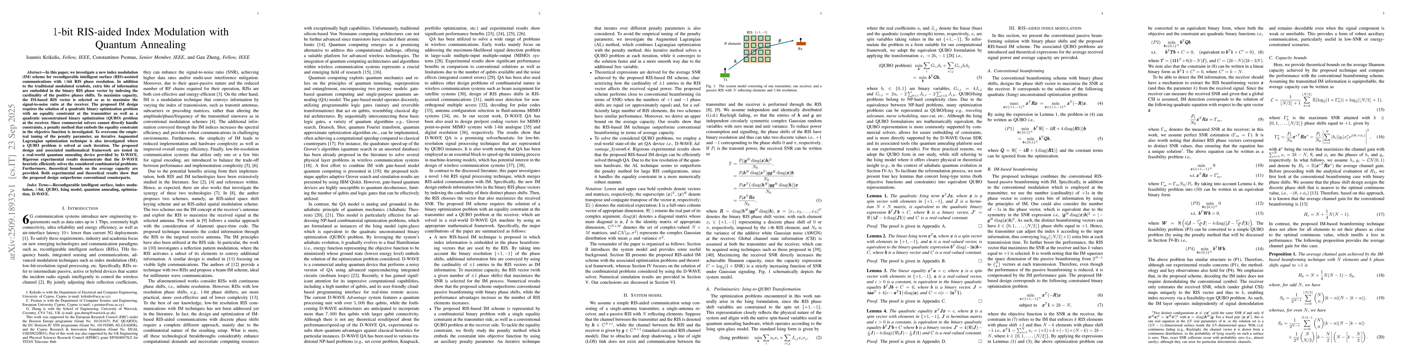 Thumbnail for 1-bit RIS-aided Index Modulation with Quantum Annealing