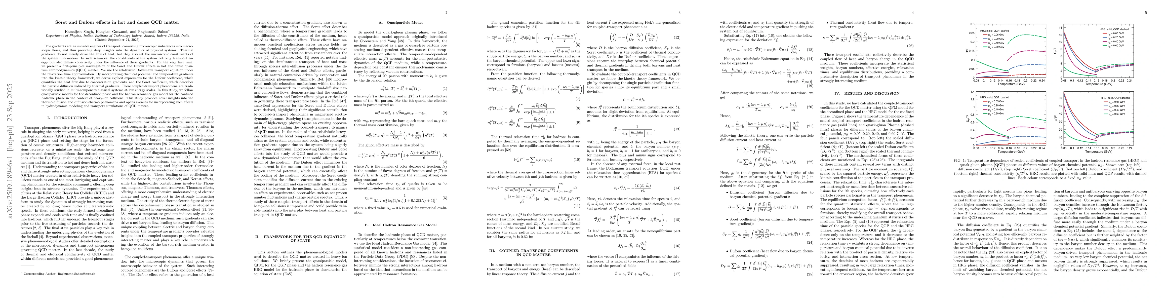 Thumbnail for Soret and Dufour effects in hot and dense QCD matter