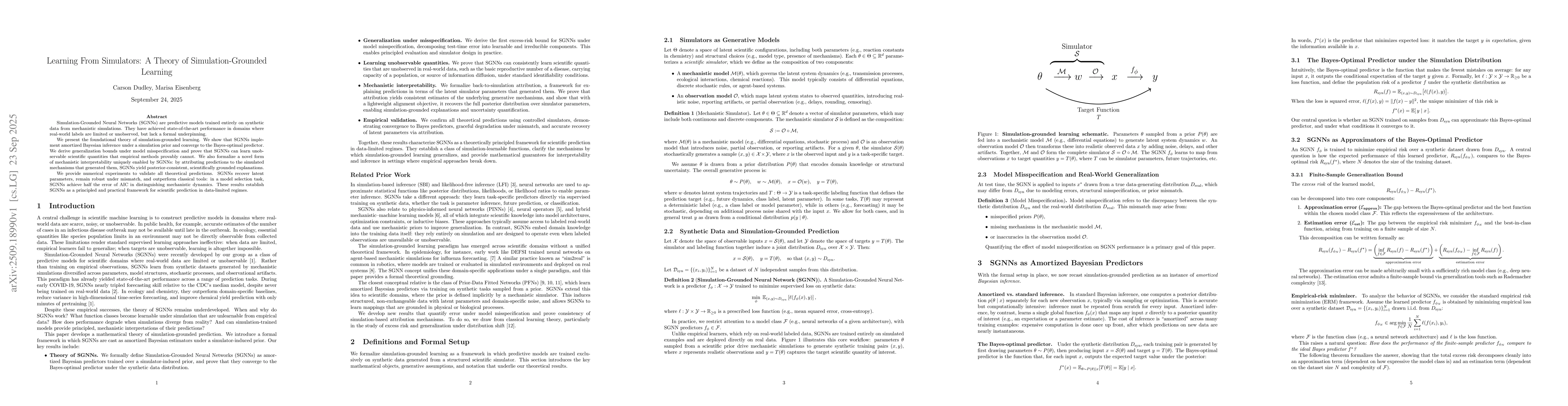 Thumbnail for Learning From Simulators: A Theory of Simulation-Grounded Learning