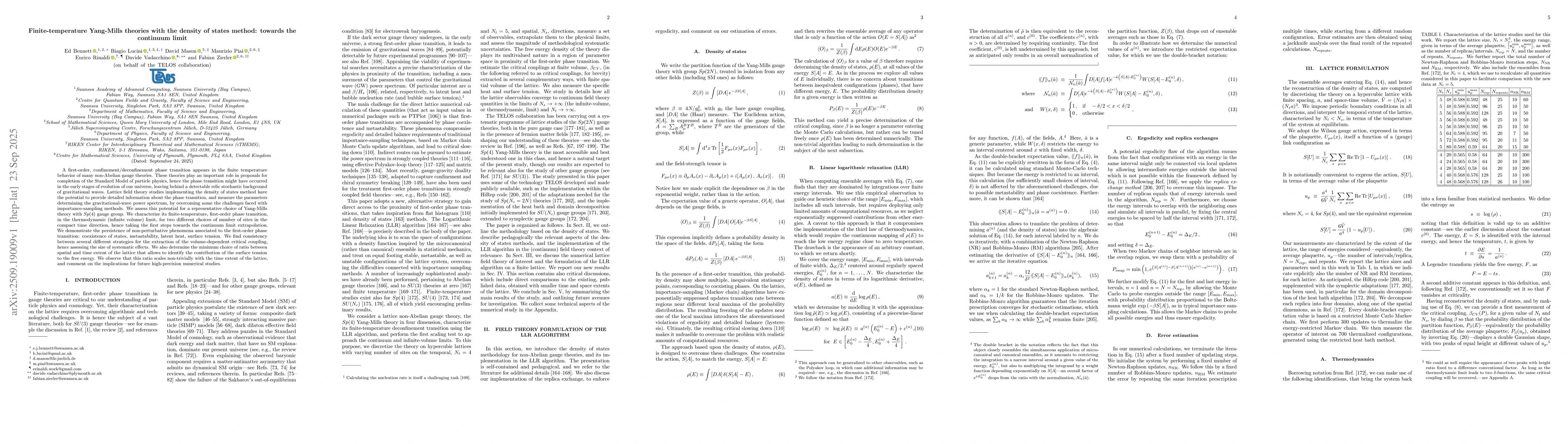 Thumbnail for Finite-temperature Yang-Mills theories with the density of states
  method: towards the continuum limit