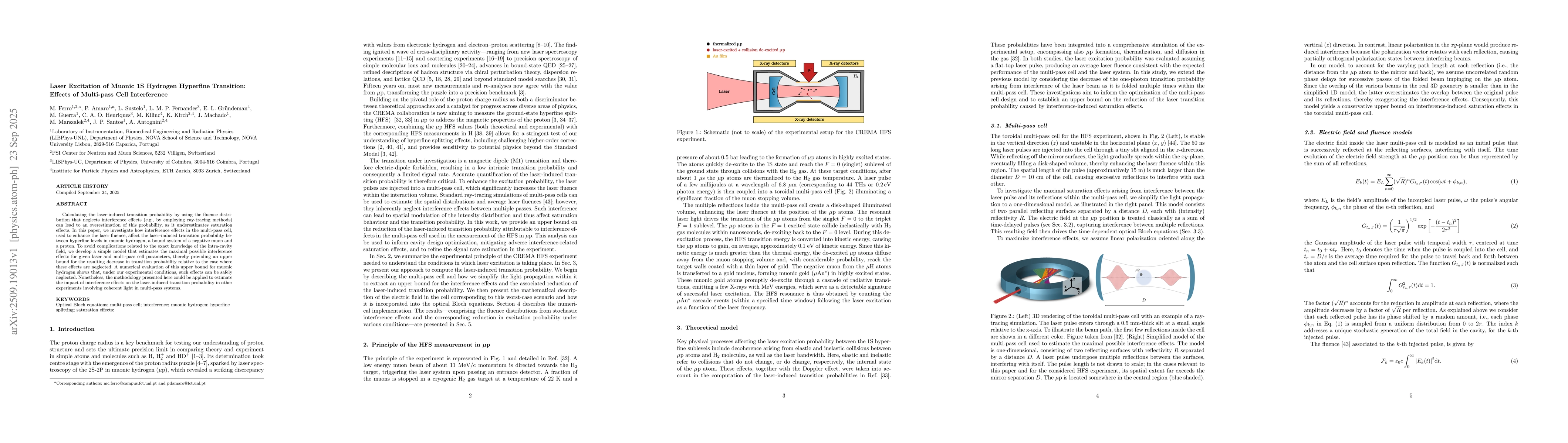 Thumbnail for Laser Excitation of Muonic 1S Hydrogen Hyperfine Transition: Effects of
  Multi-pass Cell Interference