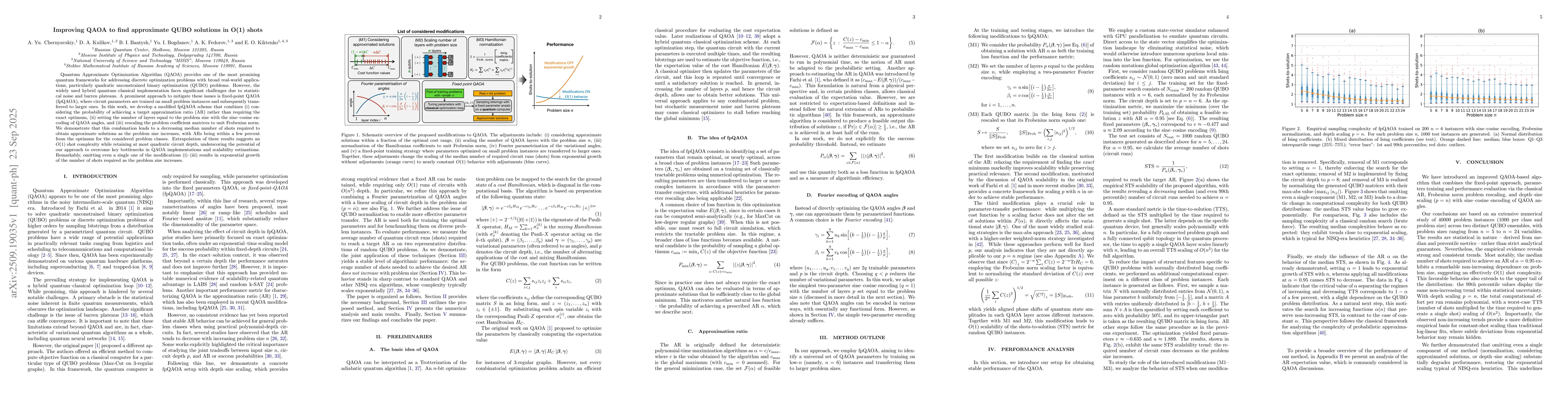 Thumbnail for Improving QAOA to find approximate QUBO solutions in O(1) shots