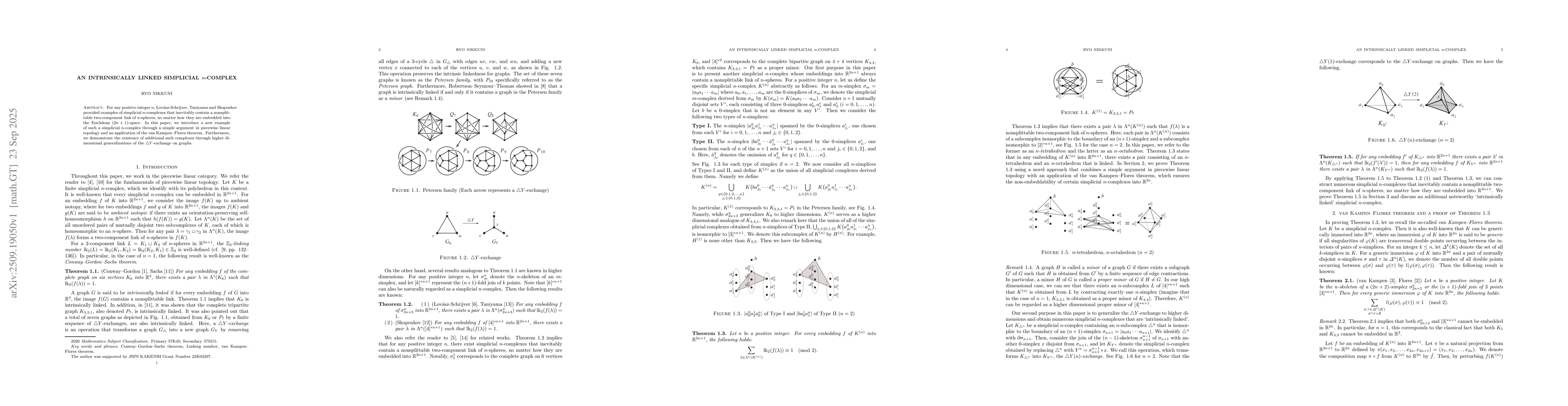 Thumbnail for An intrinsically linked simplicial $n$-complex