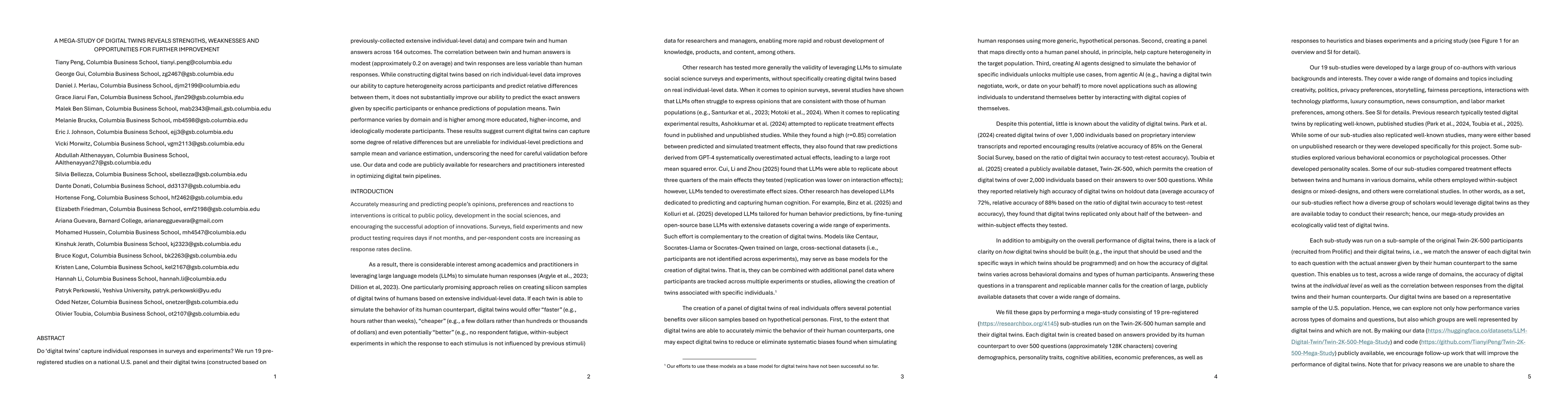 Thumbnail for A Mega-Study of Digital Twins Reveals Strengths, Weaknesses and
  Opportunities for Further Improvement