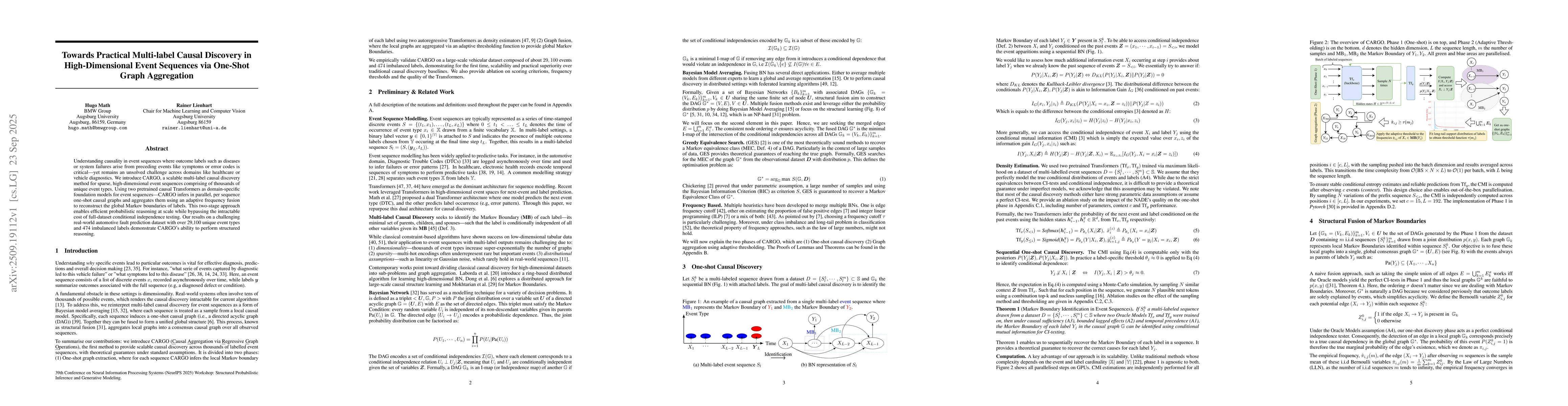 Thumbnail for Towards Practical Multi-label Causal Discovery in High-Dimensional Event
  Sequences via One-Shot Graph Aggregation