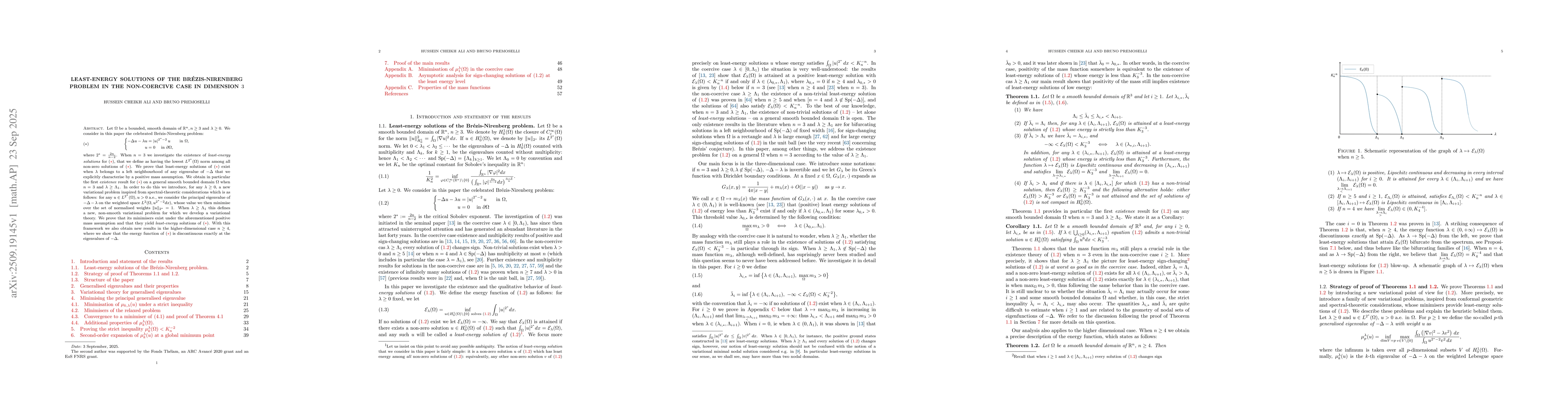 Thumbnail for Least-energy solutions of the Brézis-Nirenberg problem in the
  non-coercive case in dimension $3$