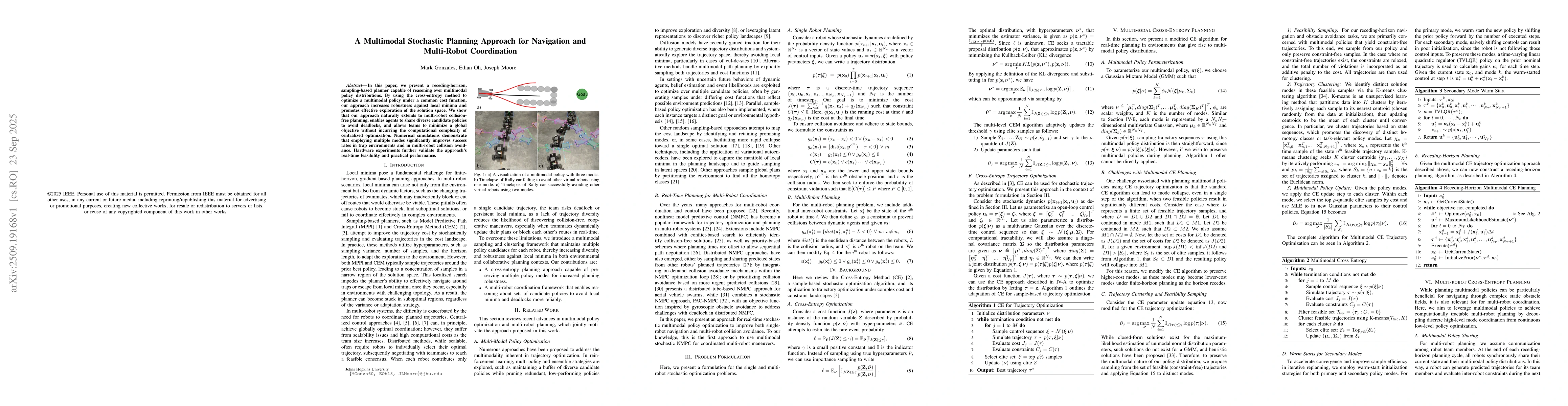 Thumbnail for A Multimodal Stochastic Planning Approach for Navigation and Multi-Robot
  Coordination