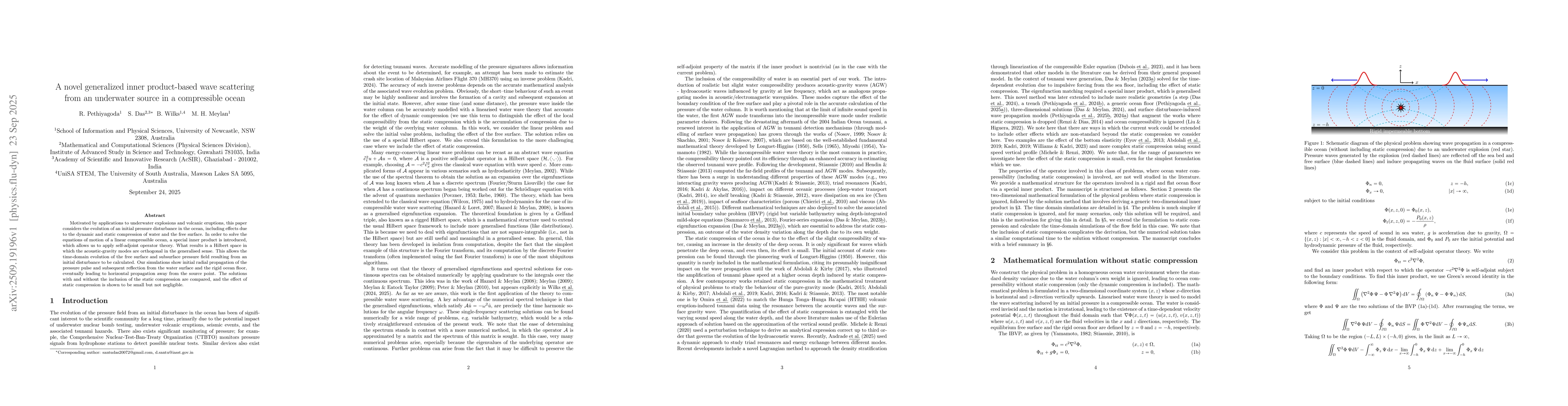 Thumbnail for A novel generalized inner product-based wave scattering from an
  underwater source in a compressible ocean