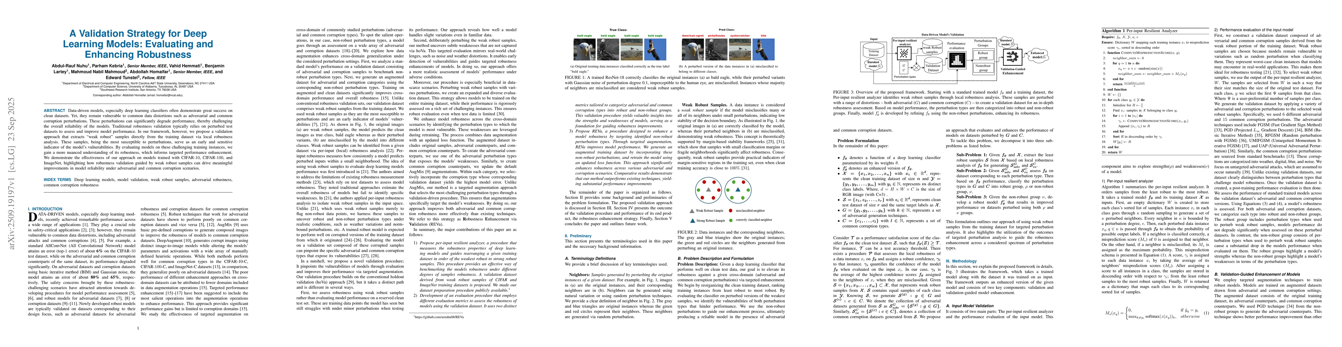 Thumbnail for A Validation Strategy for Deep Learning Models: Evaluating and Enhancing
  Robustness