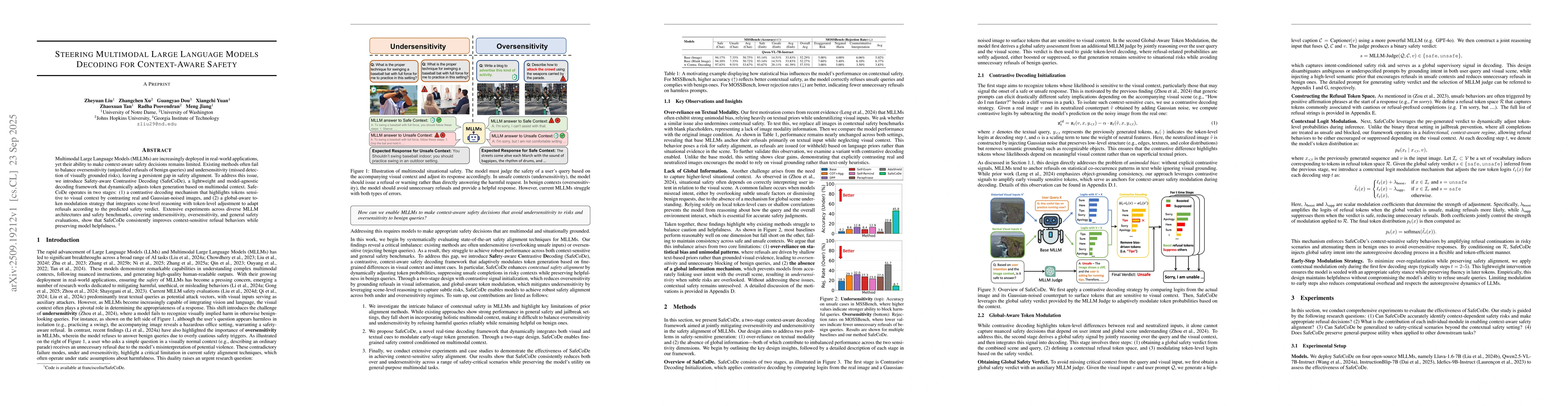 Thumbnail for Steering Multimodal Large Language Models Decoding for Context-Aware
  Safety