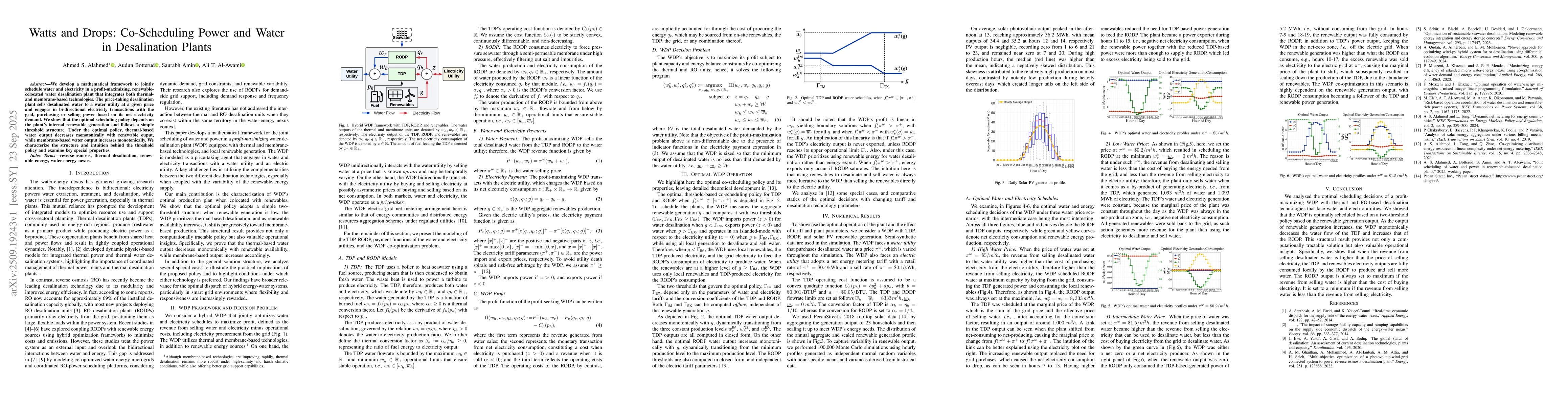 Thumbnail for Watts and Drops: Co-Scheduling Power and Water in Desalination Plants