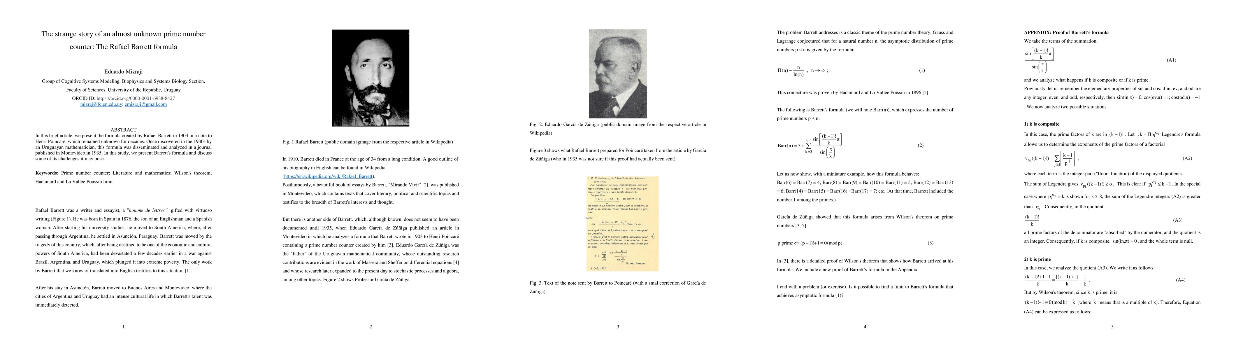 Thumbnail for The strange story of an almost unknown prime number counter: The Rafael
  Barrett formula