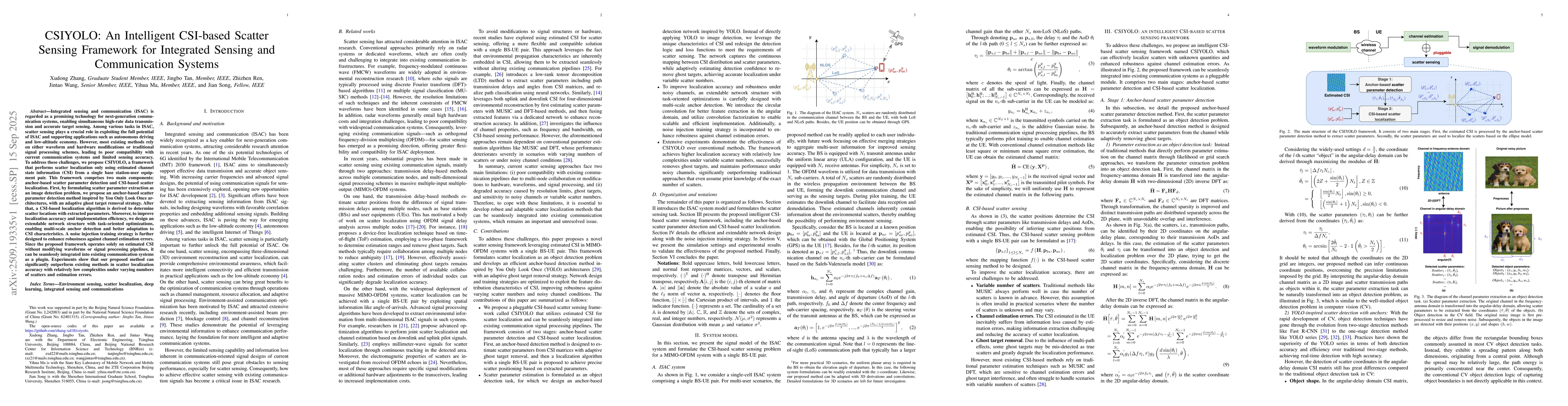 Thumbnail for CSIYOLO: An Intelligent CSI-based Scatter Sensing Framework for
  Integrated Sensing and Communication Systems