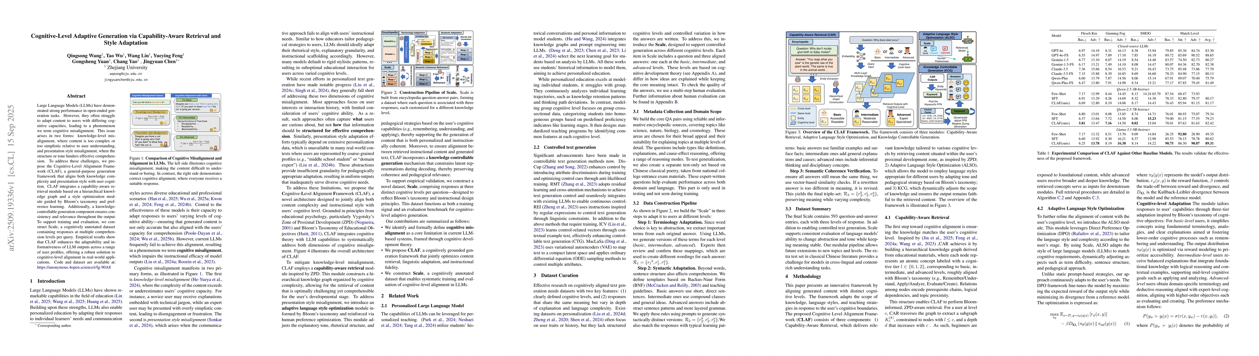 Thumbnail for Cognitive-Level Adaptive Generation via Capability-Aware Retrieval and
  Style Adaptation