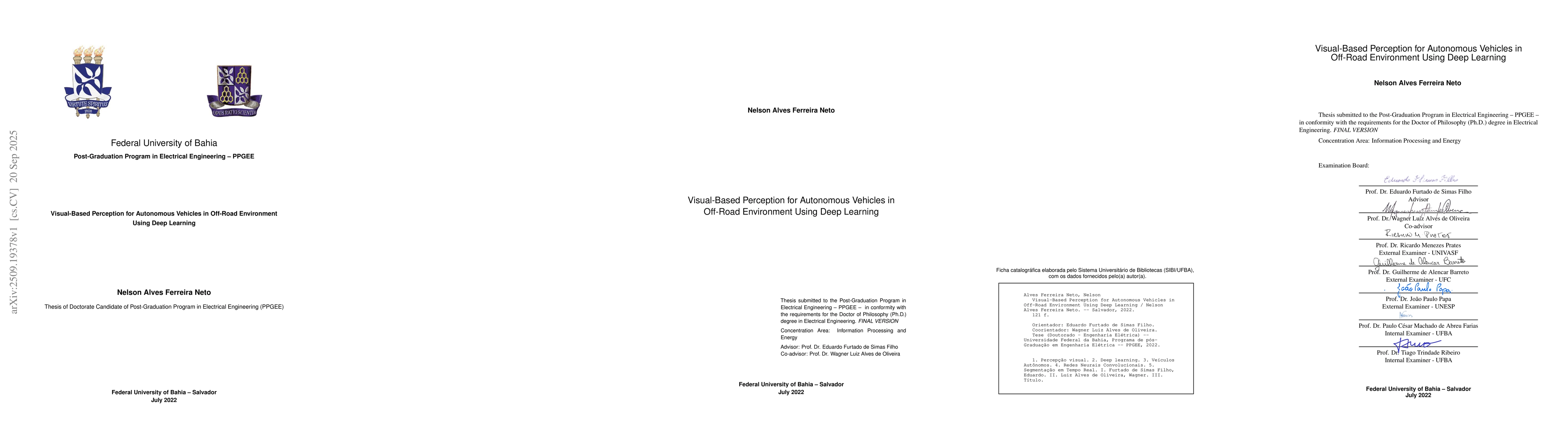 Thumbnail for Vision-Based Perception for Autonomous Vehicles in Off-Road Environment
  Using Deep Learning