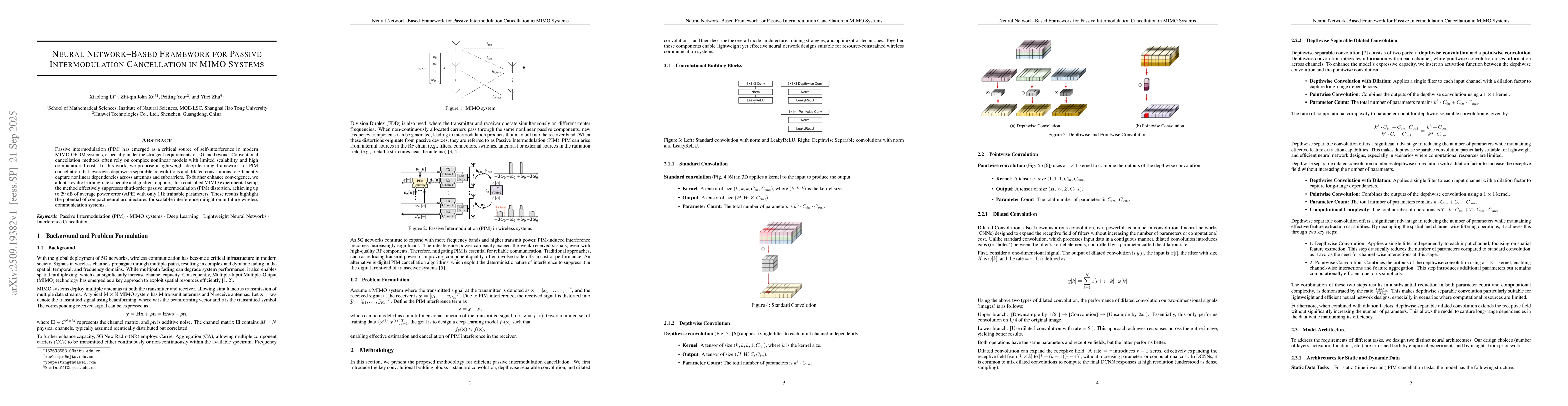 Thumbnail for Neural Network Based Framework for Passive Intermodulation Cancellation
  in MIMO Systems