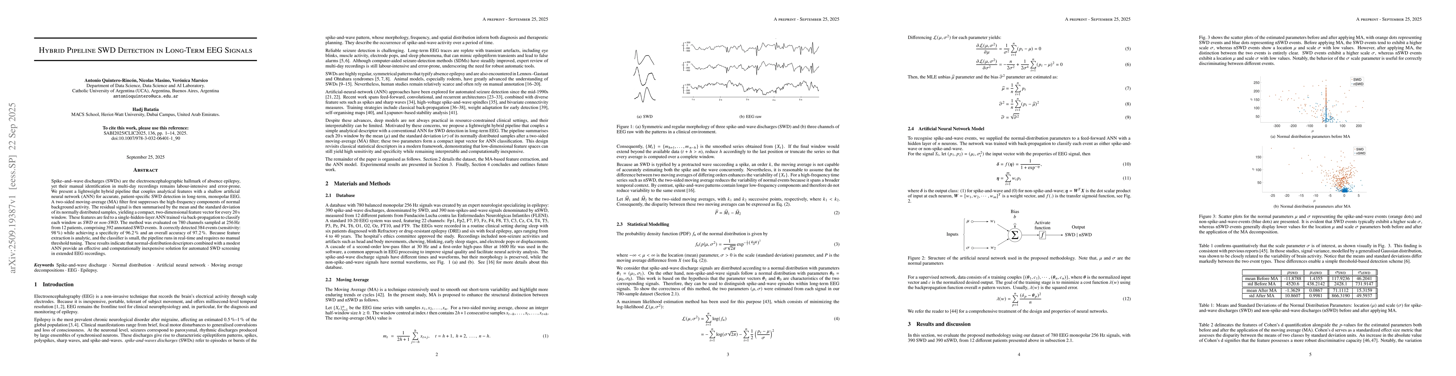 Thumbnail for Hybrid Pipeline SWD Detection in Long-Term EEG Signals