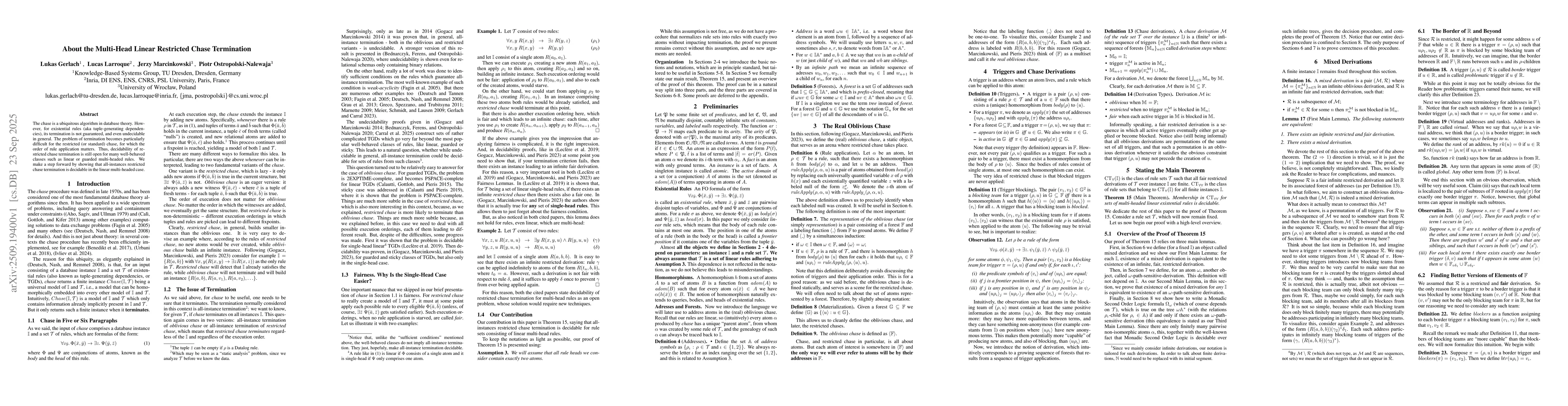 Thumbnail for About the Multi-Head Linear Restricted Chase Termination