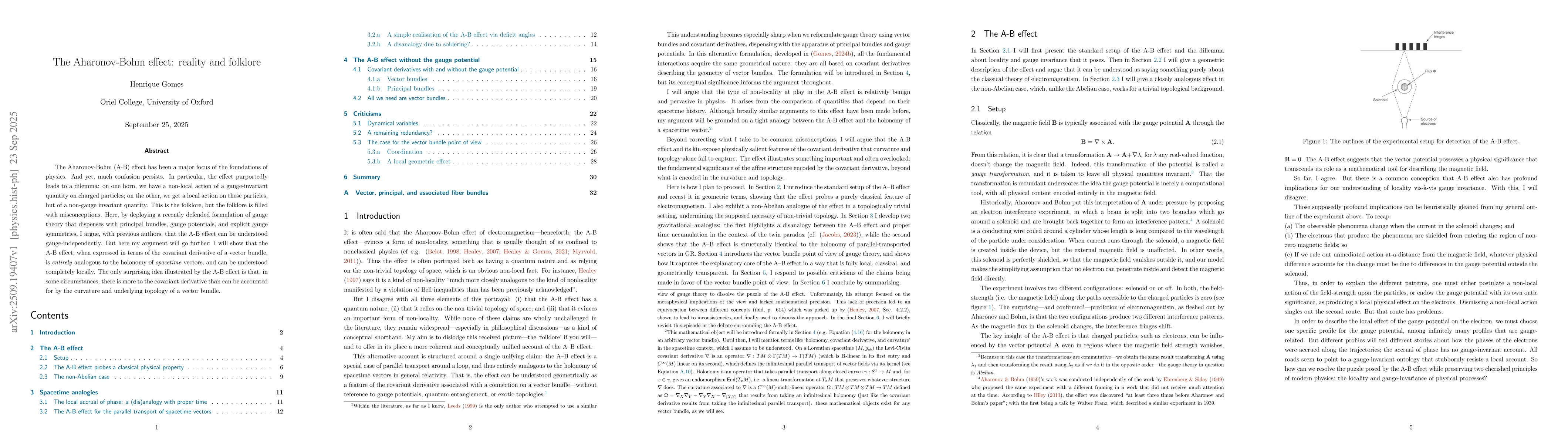 Thumbnail for The Aharonov-Bohm effect: reality and folklore