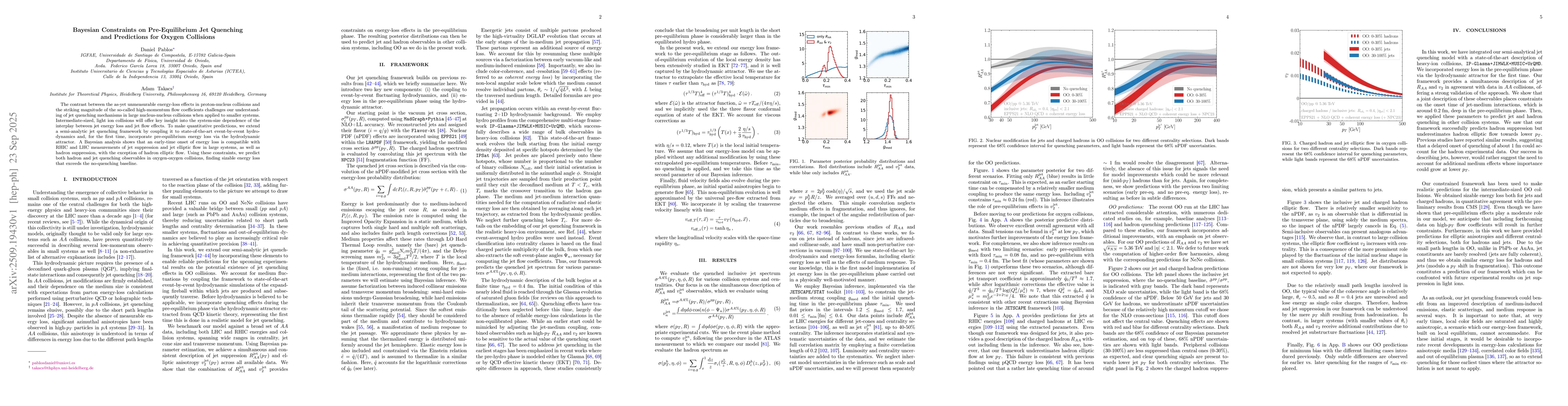Thumbnail for Bayesian Constraints on Pre-Equilibrium Jet Quenching and Predictions
  for Oxygen Collisions