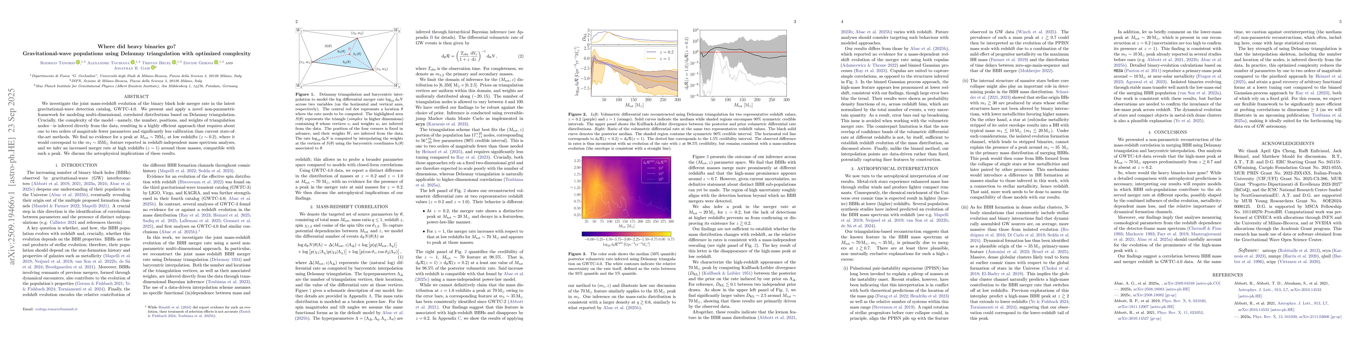 Thumbnail for Where did heavy binaries go? Gravitational-wave populations using
  Delaunay triangulation with optimized complexity