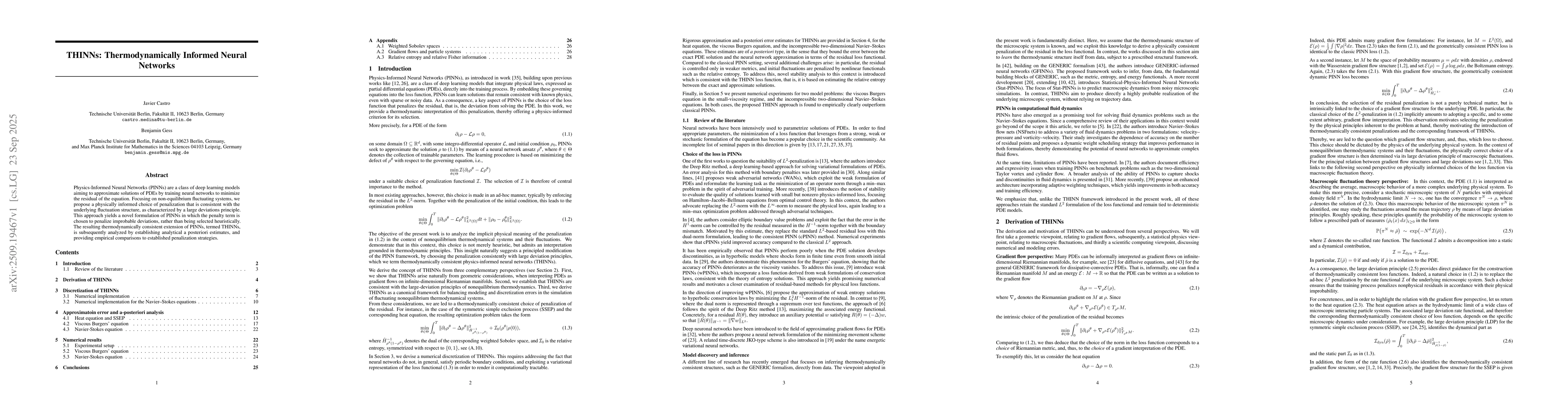 Thumbnail for THINNs: Thermodynamically Informed Neural Networks