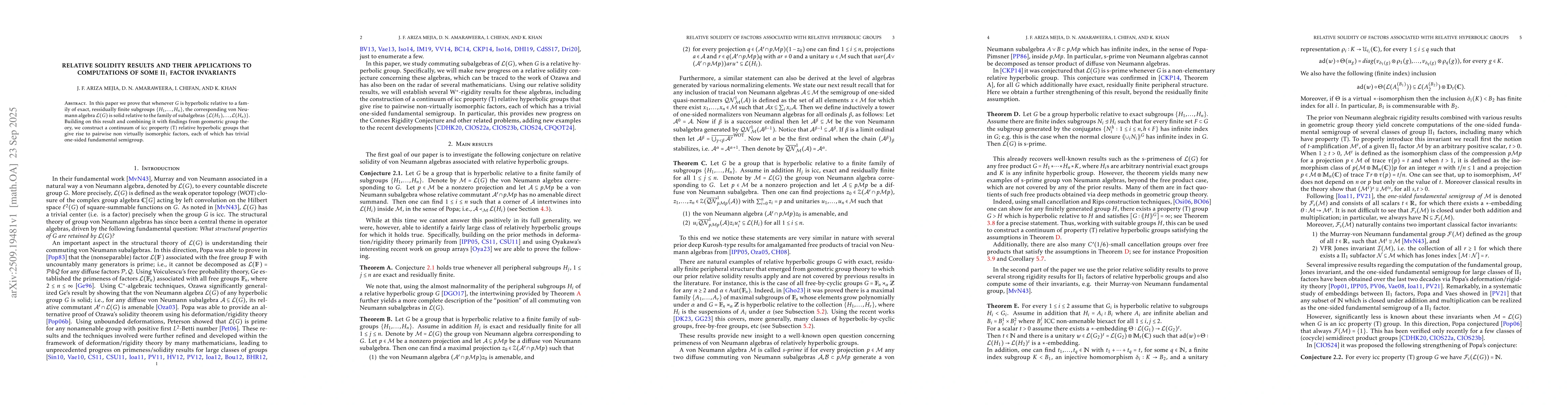 Thumbnail for Relative solidity results and their applications to computations of some
  II$_1$ factor invariants
