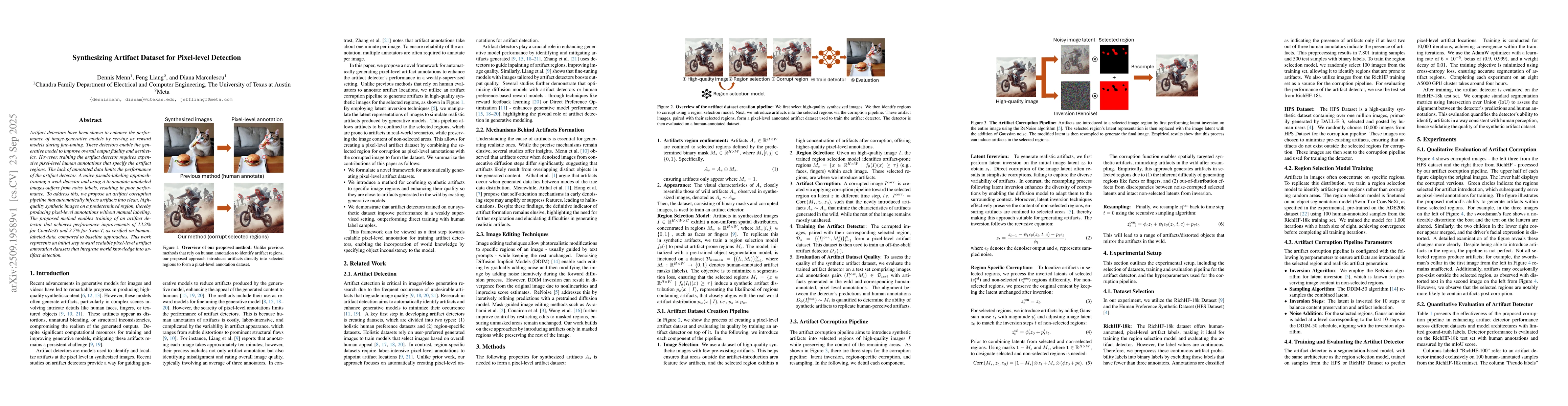 Thumbnail for Synthesizing Artifact Dataset for Pixel-level Detection