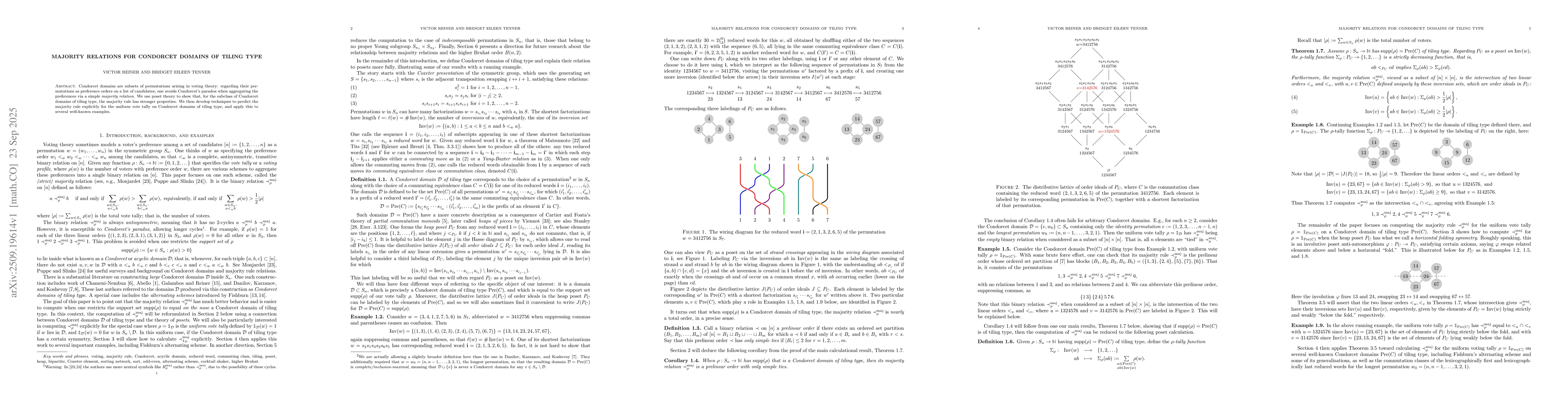 Thumbnail for Majority relations for Condorcet domains of tiling type