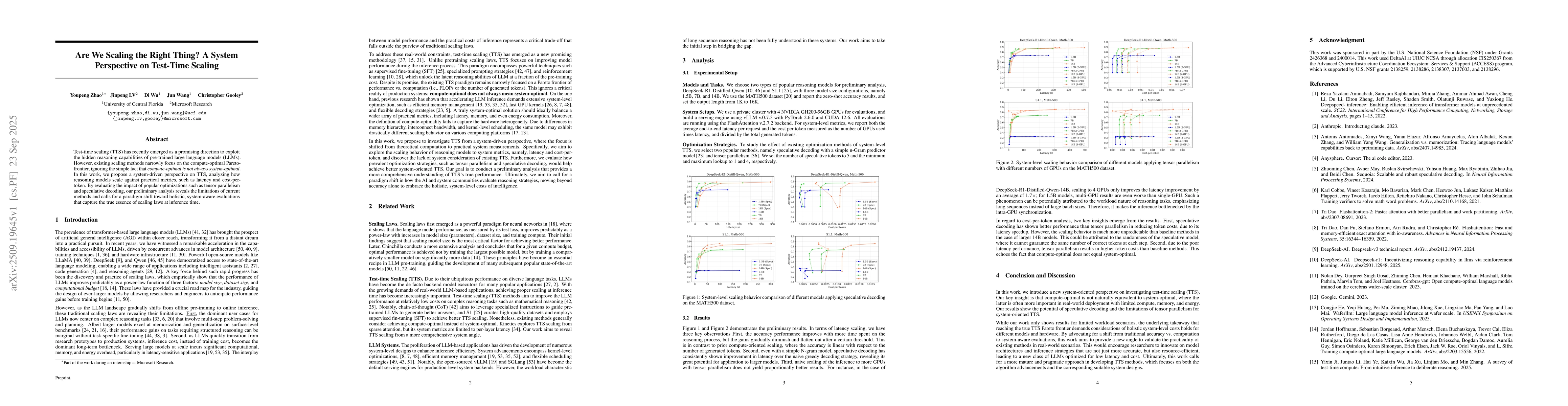 Thumbnail for Are We Scaling the Right Thing? A System Perspective on Test-Time
  Scaling