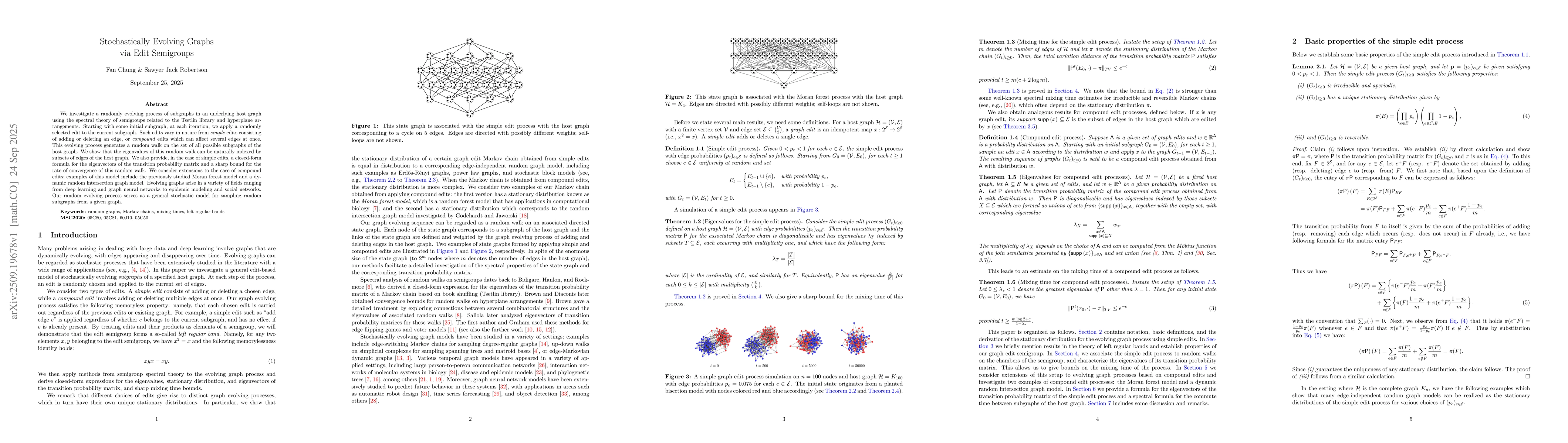Thumbnail for Stochastically Evolving Graphs via Edit Semigroups