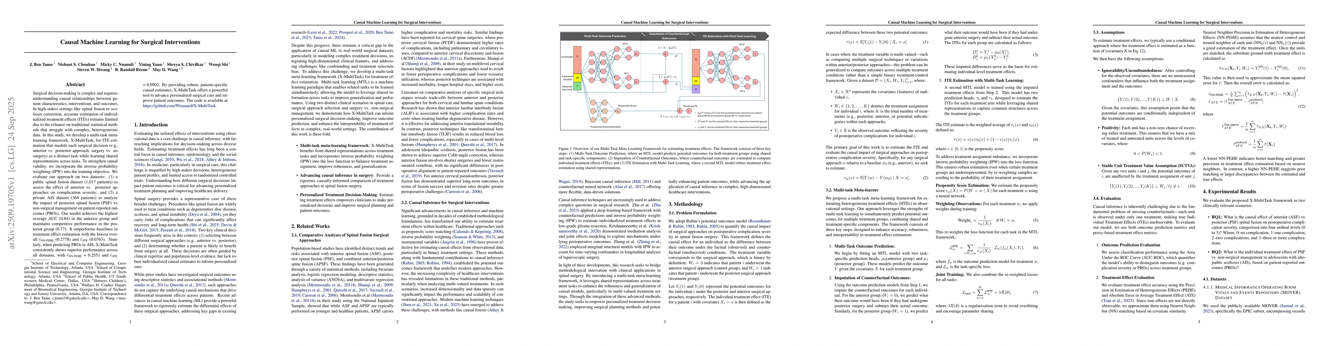 Thumbnail for Causal Machine Learning for Surgical Interventions