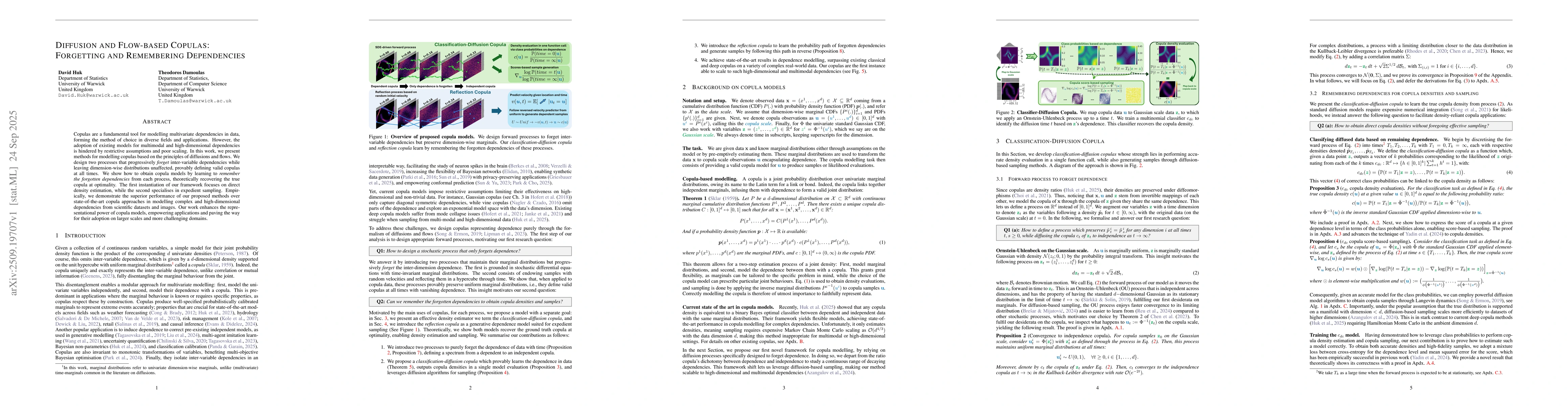 Thumbnail for Diffusion and Flow-based Copulas: Forgetting and Remembering
  Dependencies