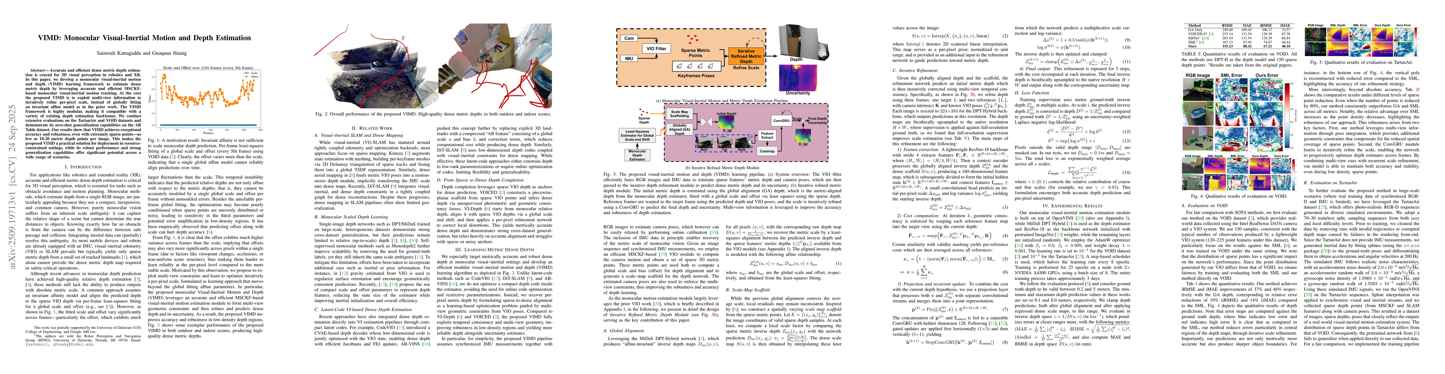 Thumbnail for VIMD: Monocular Visual-Inertial Motion and Depth Estimation