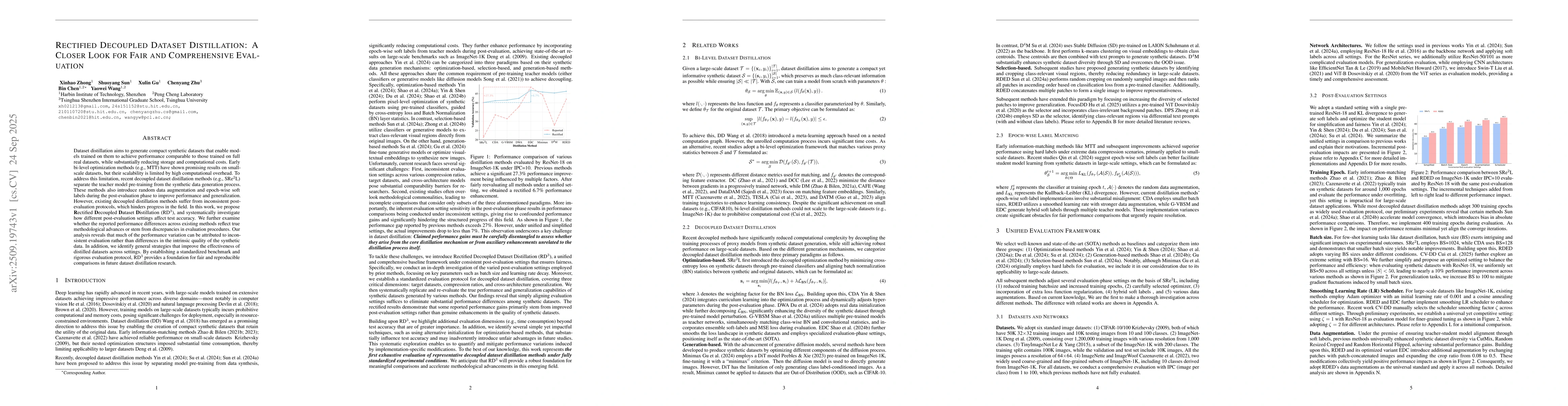 Thumbnail for Rectified Decoupled Dataset Distillation: A Closer Look for Fair and
  Comprehensive Evaluation