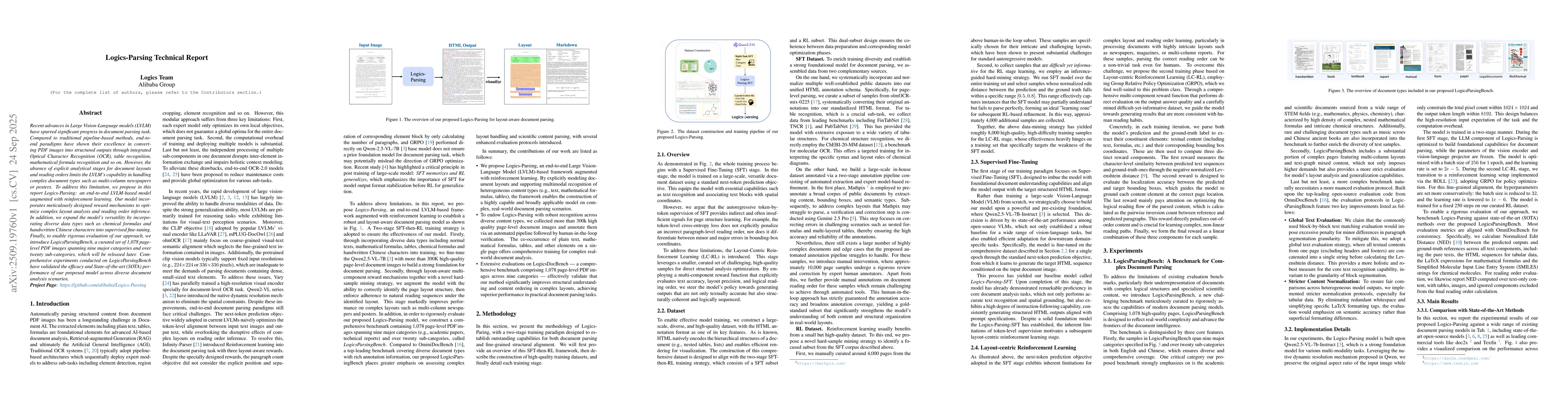 Thumbnail for Logics-Parsing Technical Report
