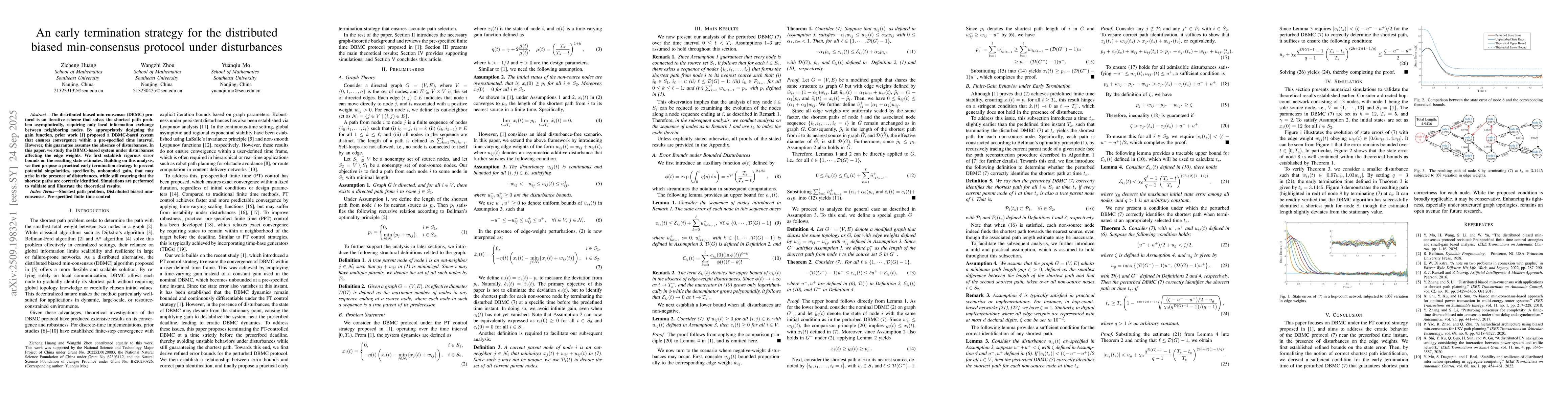 Thumbnail for An early termination strategy for the distributed biased min-consensus
  protocol under disturbances
