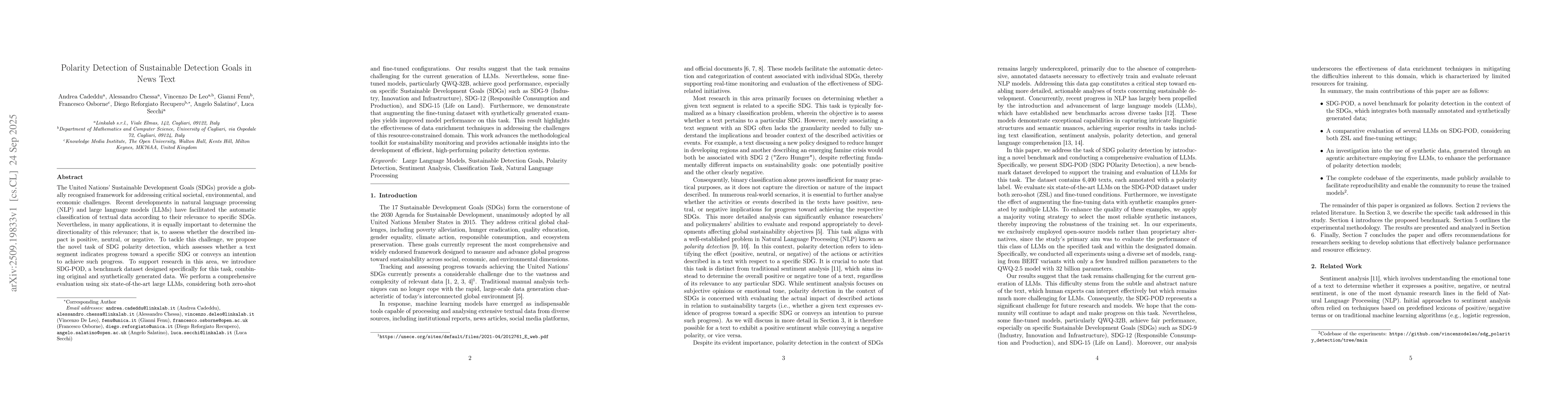 Thumbnail for Polarity Detection of Sustainable Detection Goals in News Text