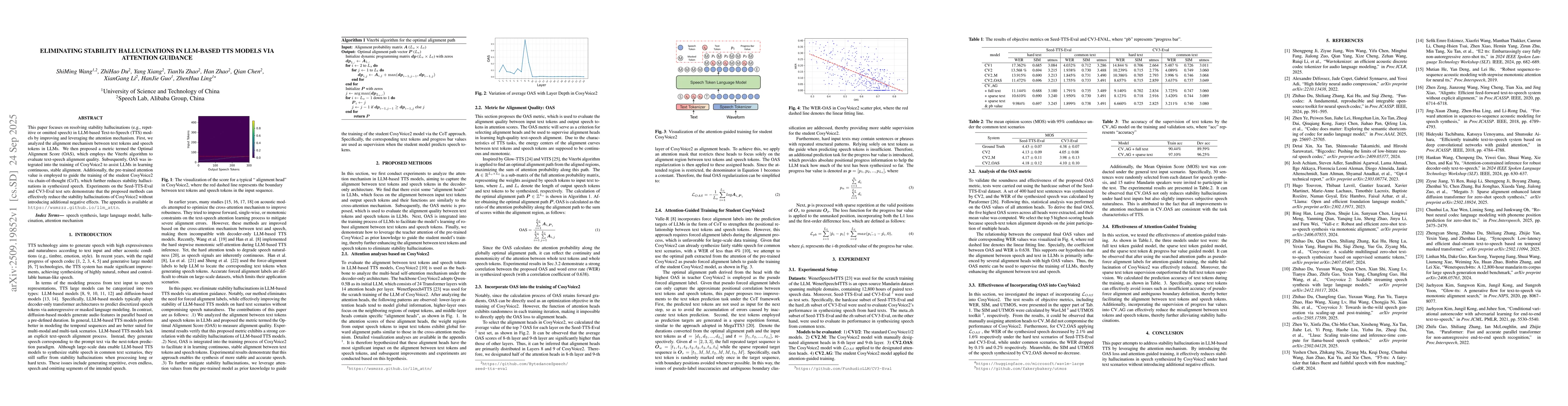 Thumbnail for Eliminating stability hallucinations in llm-based tts models via
  attention guidance