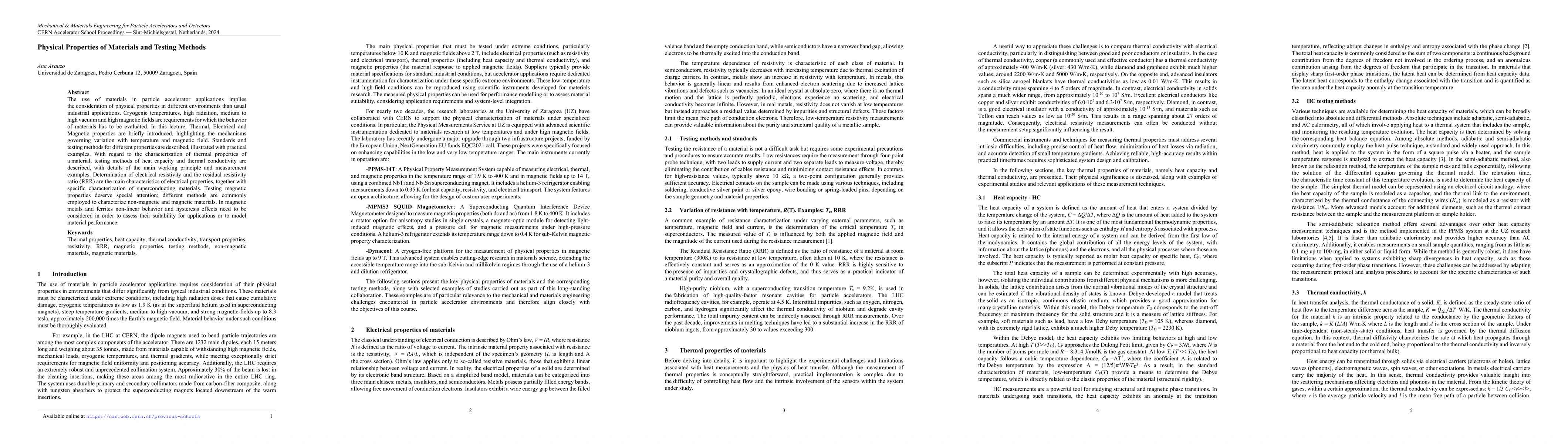 Thumbnail for Physical Properties of Materials and Testing Methods
