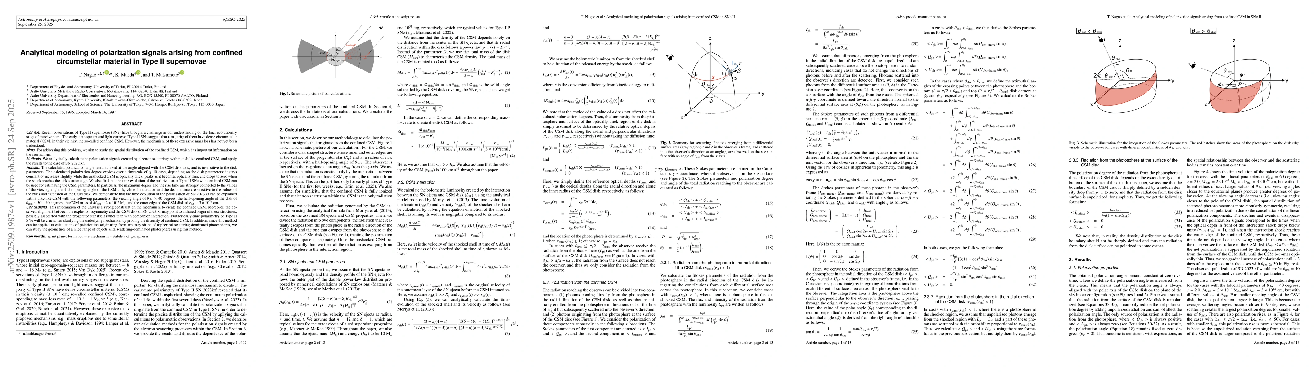 Thumbnail for Analytical modeling of polarization signals arising from confined
  circumstellar material in Type II supernovae