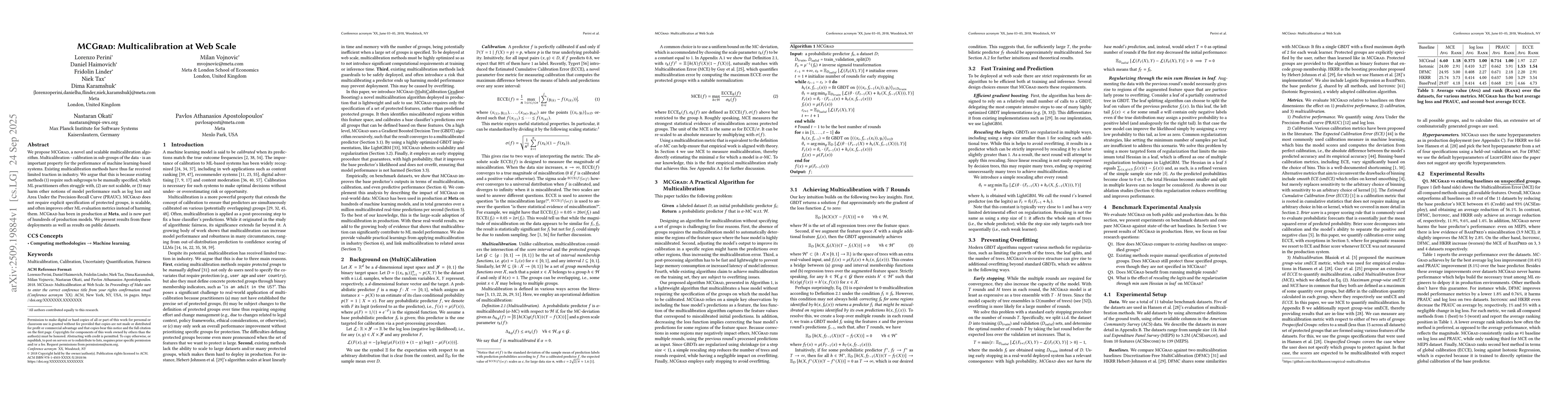 Thumbnail for MCGrad: Multicalibration at Web Scale