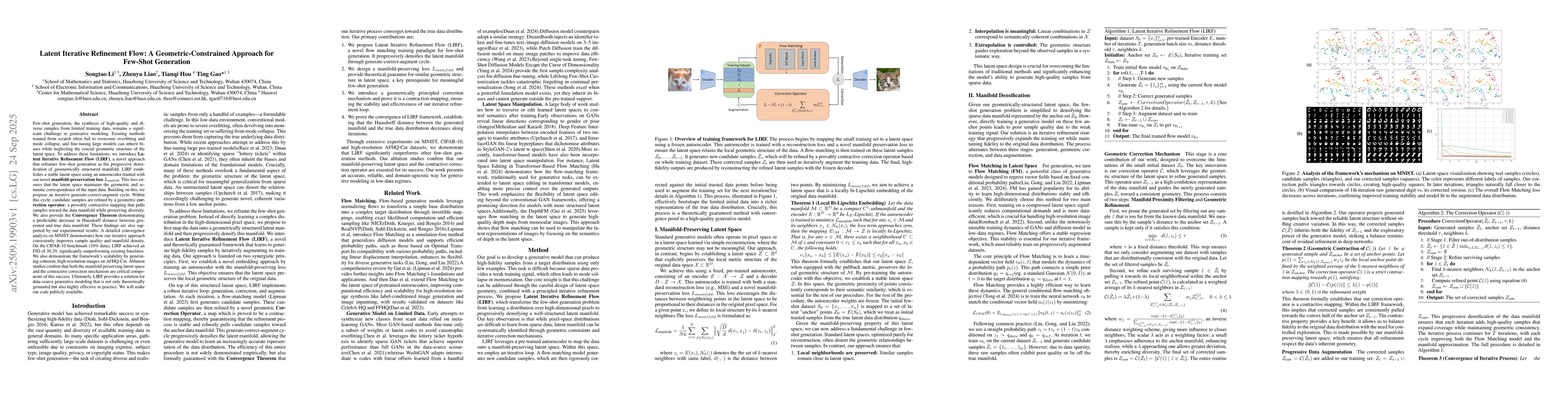 Thumbnail for Latent Iterative Refinement Flow: A Geometric-Constrained Approach for
  Few-Shot Generation