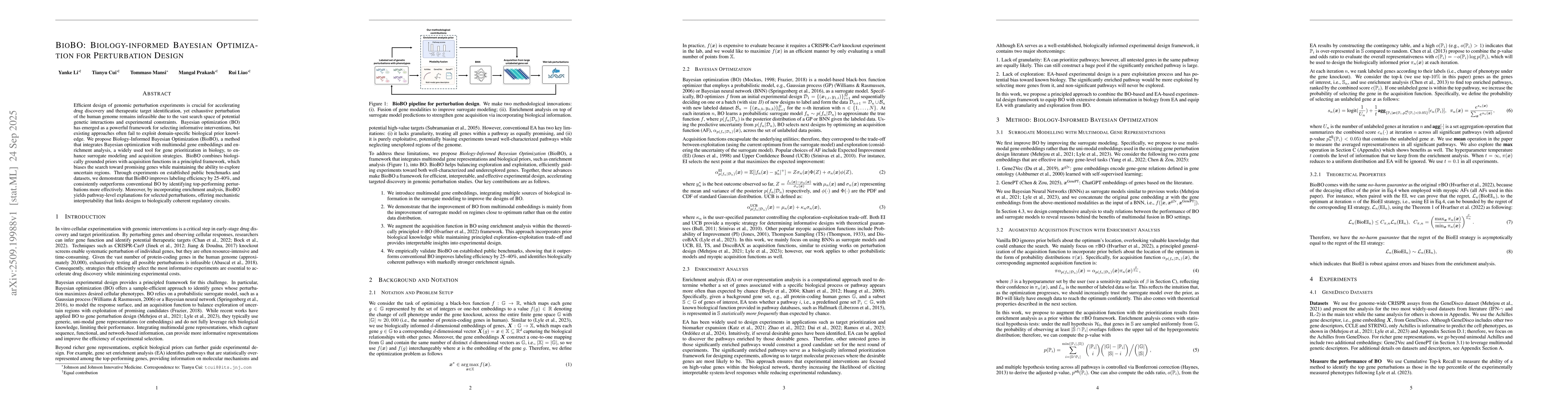Thumbnail for BioBO: Biology-informed Bayesian Optimization for Perturbation Design