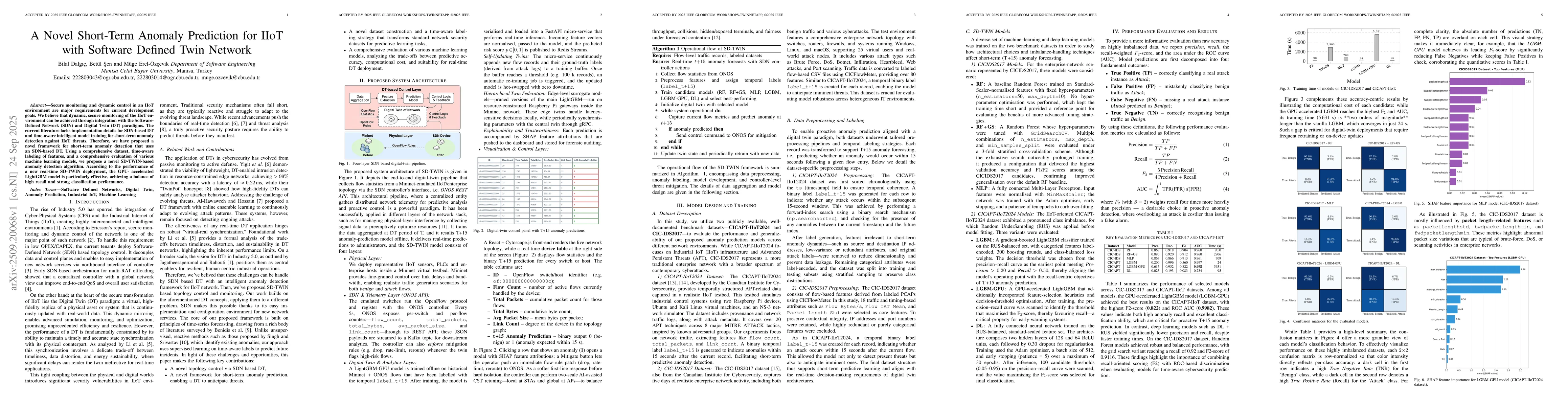 Thumbnail for A Novel Short-Term Anomaly Prediction for IIoT with Software Defined
  Twin Network