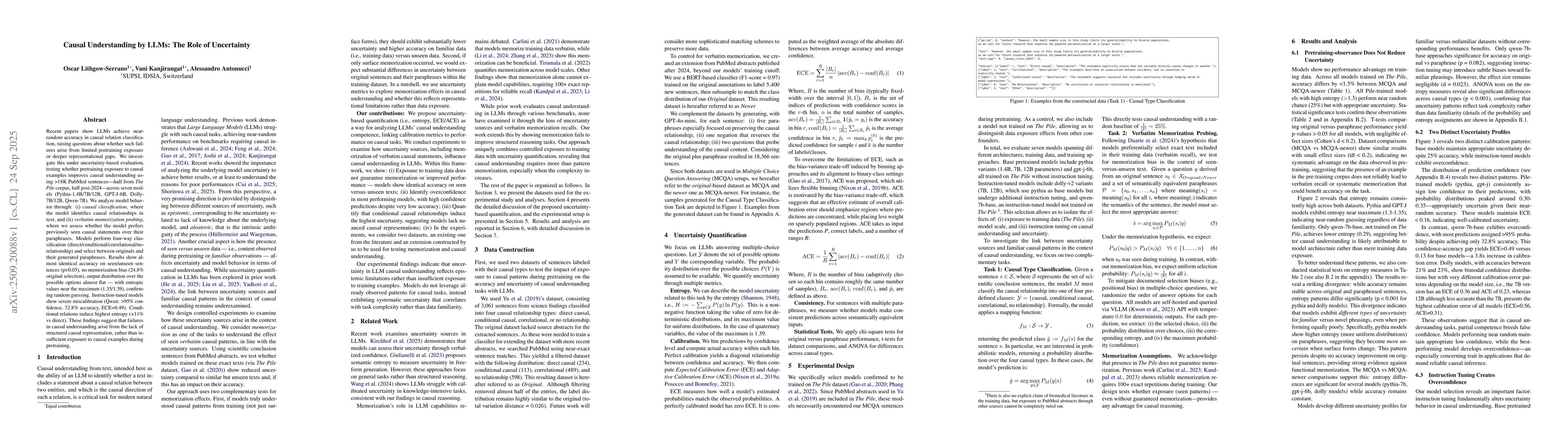 Thumbnail for Causal Understanding by LLMs: The Role of Uncertainty