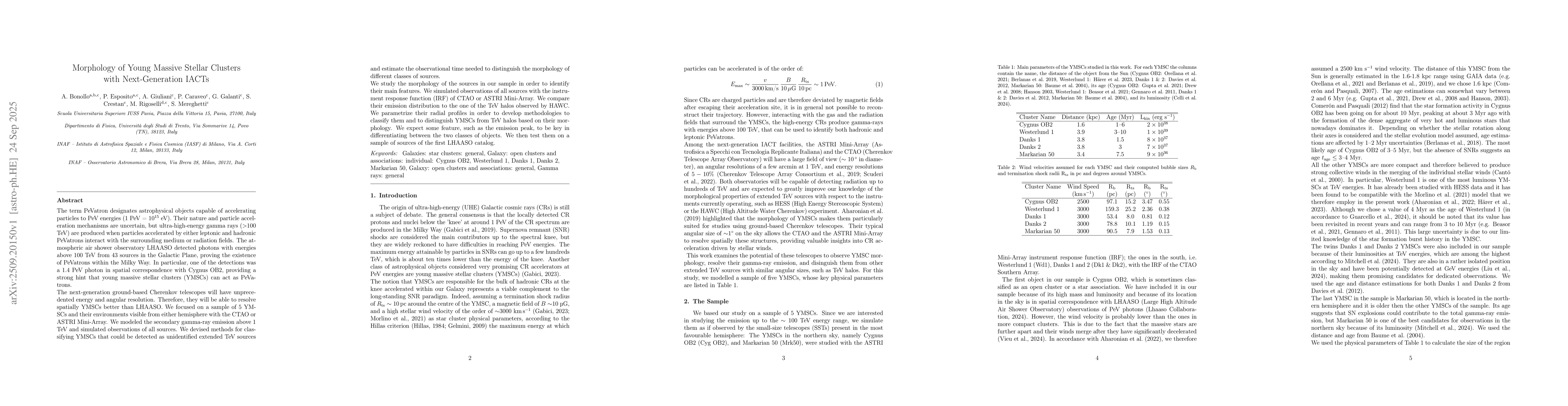 Thumbnail for Morphology of Young Massive Stellar Clusters with Next-Generation IACTs
