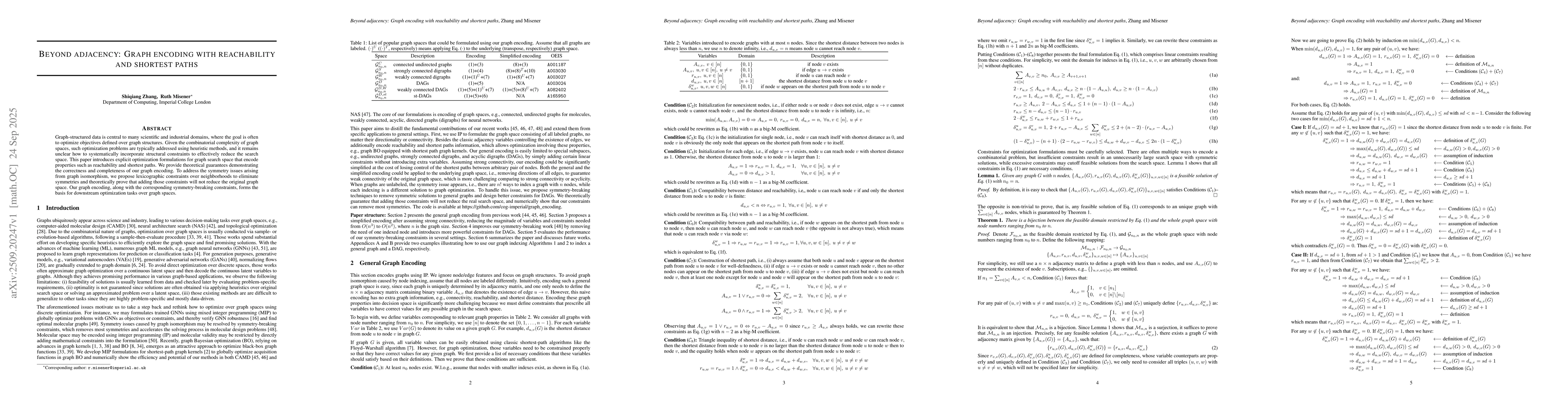 Thumbnail for Beyond adjacency: Graph encoding with reachability and shortest paths